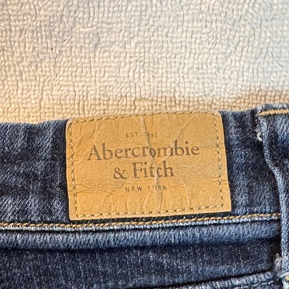 Abercrombie & Fitch Dark Blue Jean Shorts - Picture 8 of 10